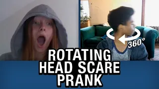 Rotating Head SCARE PRANK on Omegle! (The Exorcist Head Spin Prank)