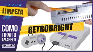 SUPER NINTENDO AMARELO (como tirar o amarelo) RETROBRIGHT