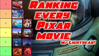 Every PIXAR Movie Ranked Tier List with LIGHTYEAR!!!!