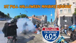 1st Pull Halloween 🎃 Mini Bike Rideout (PART 1)