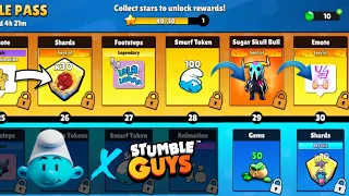 DON'T MISS OUT!🌟New October Stumble Pass - FREE Skins & Special Emote!💥 | Stumble Guys Smurf Trailer