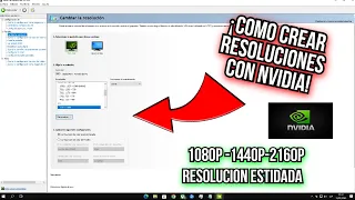 ¡Como crear Resoluciones de Pantalla con el Panel de NVIDIA , pasa de 1080p a 2160p(4K)!