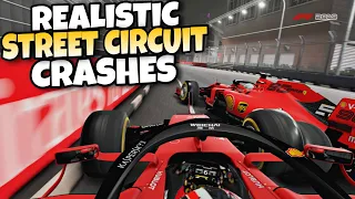 F1 REALISTIC STREET CIRCUIT CRASHES 2014-2022 #2