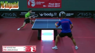 Table Tennis Challenger Series 2017 - Enzo Angles Vs Petr David -