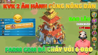 Chính thức bước vào map kvk có gì Hot sau 3 năm - Khai mở 6 đạo farm gem cháy máy làm giàu ko khó