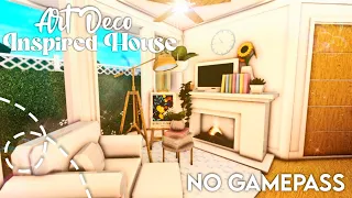 No Gamepass Pastel Art Deco Inspired Single Person House I Bloxburg Build and Tour - iTapixca Builds