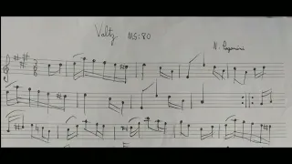 Paganini: Valtz in A Major, MS 80 (Sheet Music)