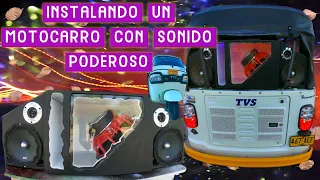 UN PODEROSO MOTO-CARRO CON SONIDO