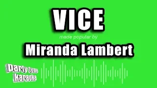 Miranda Lambert - Vice (Karaoke Version)