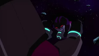 Starscream and Megatron bickering in space