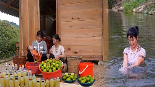 Single mother harvests lemons, processes them into dipping sauce - takes them to the market to sell