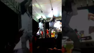 Ambition squad 246 preforming with Ding dong at reggae on the beach 2018
