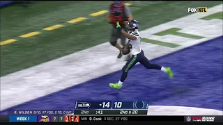 Russell Wilson Throws a 69 Yard Touchdown to Tyler Lockett