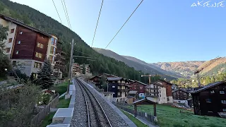 Cab Ride - Zermatt to Gornergrat - Matterhorn Railway, Switzerland | Train Driver View | 4K 60p