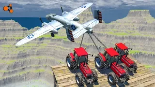 Beamng drive - Tug of War vs. Plane Crashes