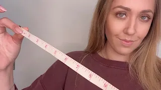 ASMR Measuring You (Fabric and Metal Tape Measure) Fast Paced Agressive lofi RP