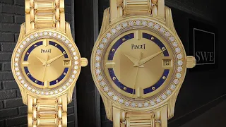 Piaget Polo Yellow Gold Lapis Lazuli Dial Diamond Ladies Watch 22005 | SwissWatchExpo
