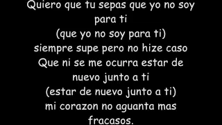 Fanny Lu Tu No Eres Para Mi lyrics