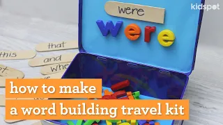 How to make a word building travel kit