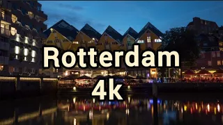 Rotterdam, Netherlands drone video with relaxing music 4k