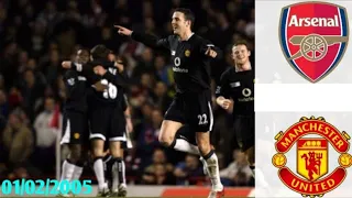 Arsenal vs Man Utd 01/02/2005- Premier League 2004/2005