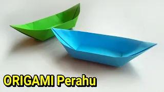 Origami Perahu/Sampan-Cara Membuat Perahu Kertas