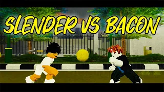 Slender vs Bacon (Anime Battle) #shorts #roblox 💣