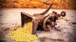 Repair an old manual grain grinder‼