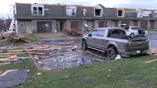 Tornado Damage in North Clarksville, multiple fatalities - Clarksville, TN (12/9/23)