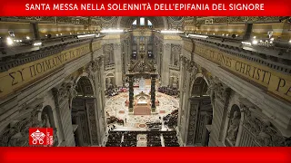 S. Messa nella Solennità dell’Epifania del Signore 06 gennaio 2022                    Papa Francesco