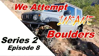 S2E8- Insane Boulders with Suzuki Jimny, Toyota Hilux, Jeep Rubicon, Defender 110 off Road Platbank