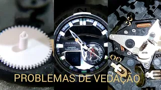 CASIO -  REVISÃO E PROBLEMAS NA VEDAÇAO - #relojoaria