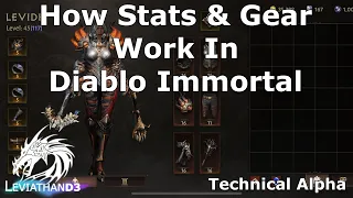 [Diablo Immortal] How Do Stats and Gear Work | Technical Alpha