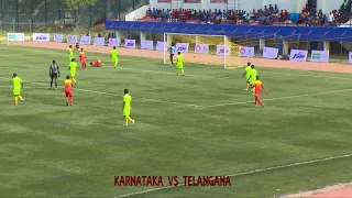 Santosh Trophy 2018 (Day 1 - Match 1) Highlights - Karnataka vs. Telangana