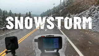 Getting caught riding my motorcycle through a snowstorm in Colorado, USA. |S6-E111|