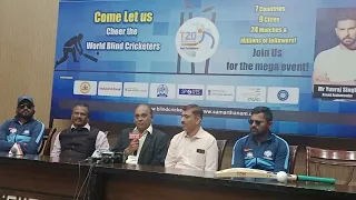 A press  conference  on 3rd T20 Cricket World Cup for  Blind in india 2022