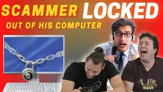 We REVERSE HACKED a Scammer and LOCKED His Computer!