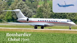 Bombardier Global 7500 VistaJet Circling Approach & Landing