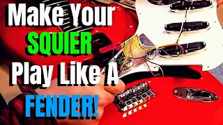 Make Your SQUIER Play Like a FENDER! - Easy Guitar Mods!