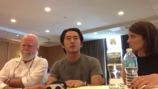 Walking Dead at SDCC 2013 with Steven Yeun, Lauren Cohan, and Scott Wilson