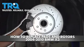 How to Replace Brake Pads and Rotors 2004-2010 BMW X3