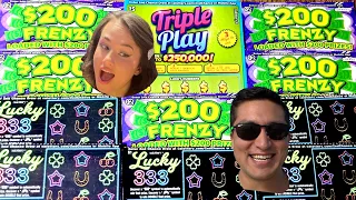 Wins Found! California Lottery $200 Frenzy Triple Play and Lucky 333