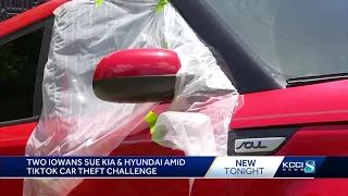 Two Iowans sue Kia and Hyundai amid TikTok car theft challenge