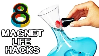 8 Life Hacks with Magnets!