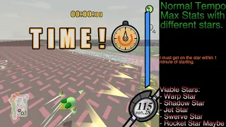 Kirby Air Ride: Normal Tempo Max Stats with Swerve Star! (6:47:33)