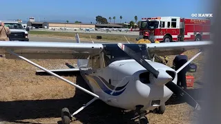 Fullerton plane stolen and crashed at airport
