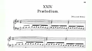 William Byrd - Praeluduim FVB 24 (Fitzwilliam Virginal Book Vol. 1 No. 24) audio+sheet music