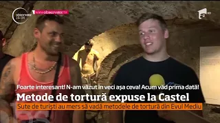 Metode de tortură expuse la Castelul Corvinilor, în Hunedoara