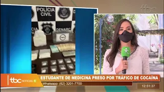 TBC 1 | ESTUDANTE DE MEDICINA É PRESO POR TRÁFICO DE COCAÍNA