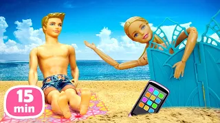 Тойклаб и Барби на пляже — ищем игрушки! 😮🌴 Шоу для детей Тойклаб